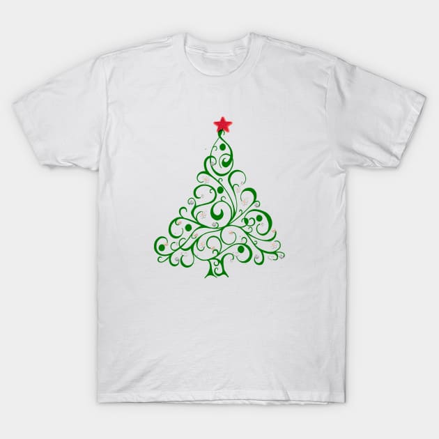 xmas tree T-Shirt by sarahnash